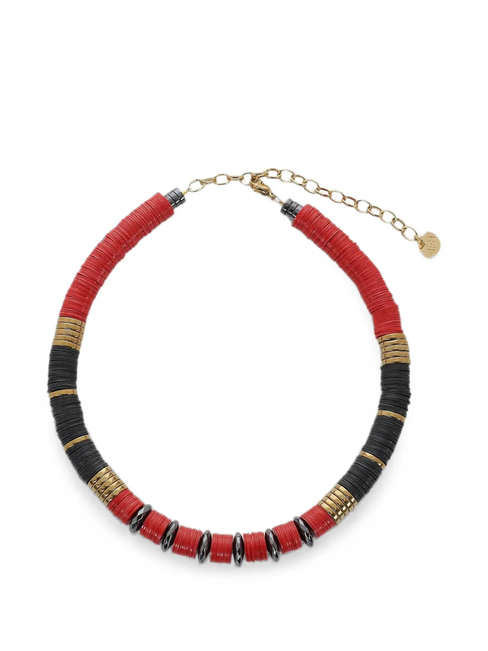 Hijas de Puka beaded necklace - Rot