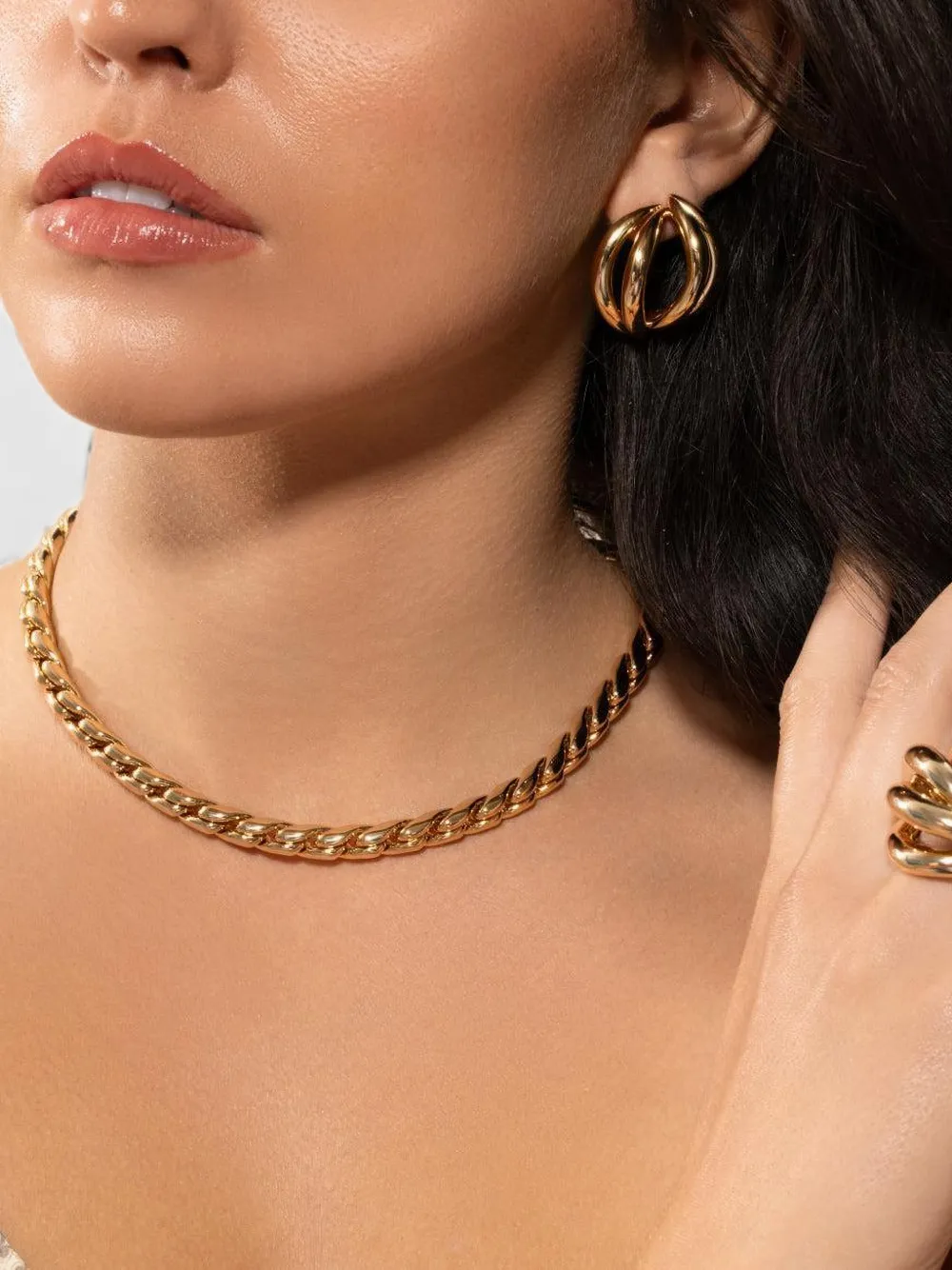 Jennifer Fisher abstract-lines earrings - Oro