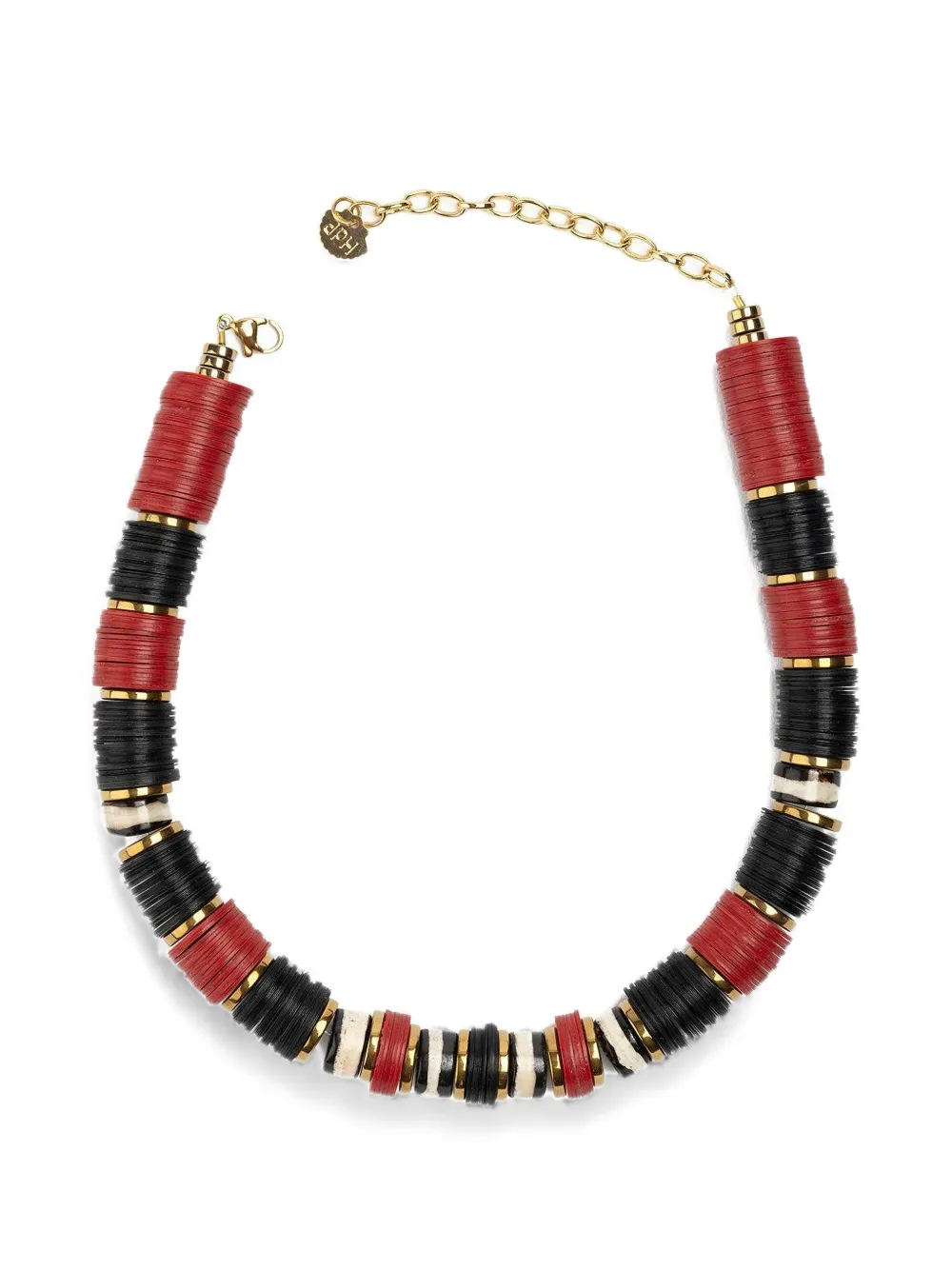 Hijas de Puka Jaipur beaded necklace - Rosso