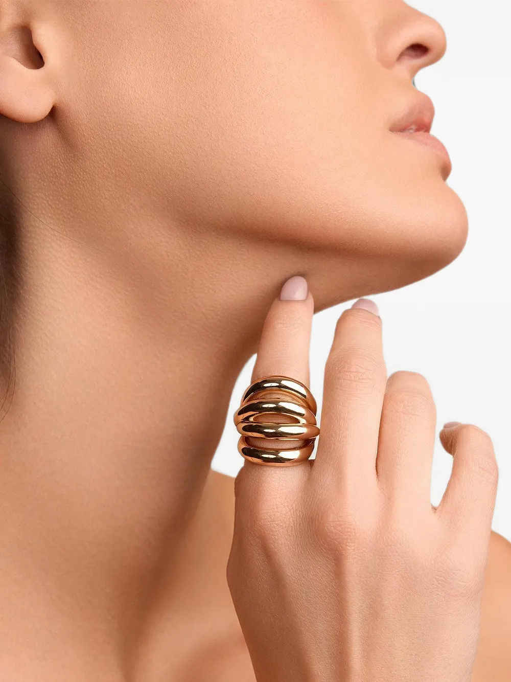 Jennifer Fisher Abstract line ring - Oro