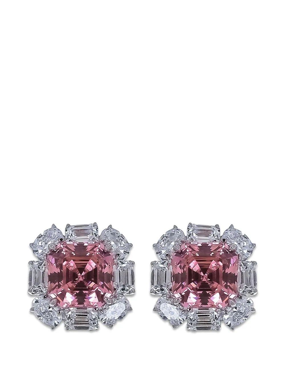 Fantasia by Deserio flower stud earrings - Argento