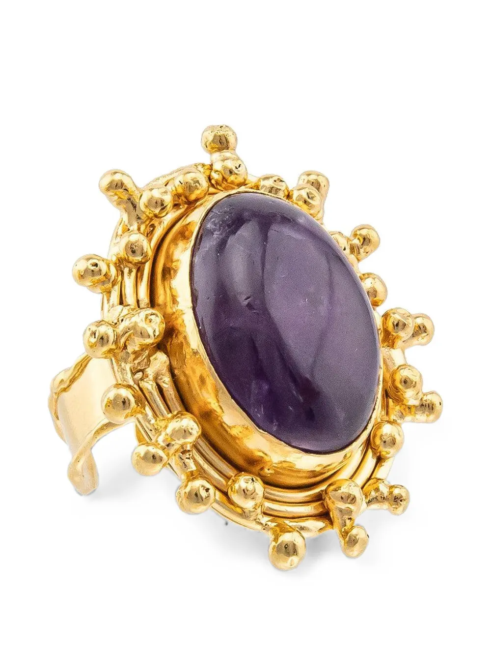 Sylvia Toledano amethyst gold-plated ring - Oro