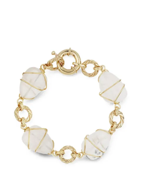 Gas Bijoux rock crystal wire-wrapped bracelet
