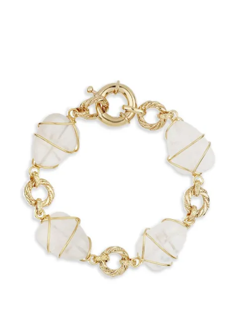 Gas Bijoux rock crystal wire-wrapped bracelet