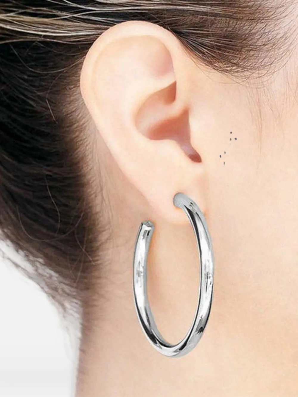 Jennifer Fisher Lilly Baby hoop earrings - Argento