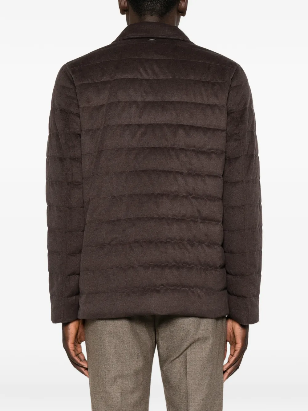 Herno quilted zip-up coat Bruin