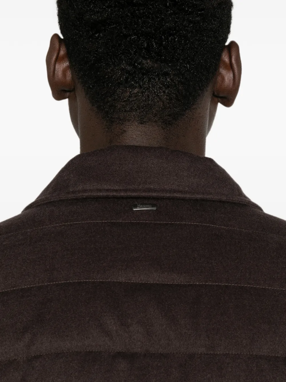 Herno quilted zip-up coat Bruin