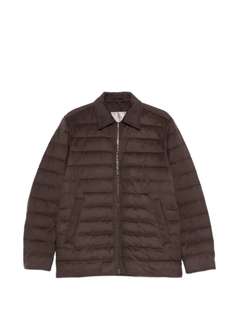 Herno quilted zip-up coat