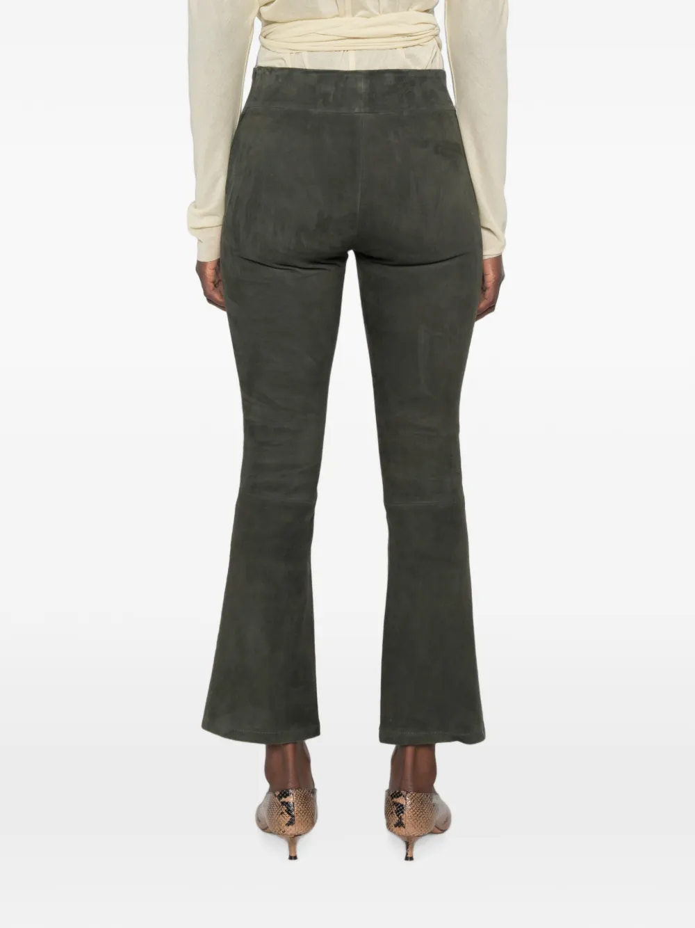 Arma Zaragoza leren broek Groen