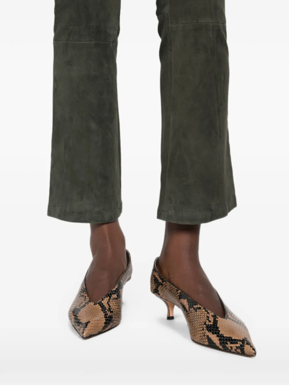 Arma Zaragoza leren broek Groen