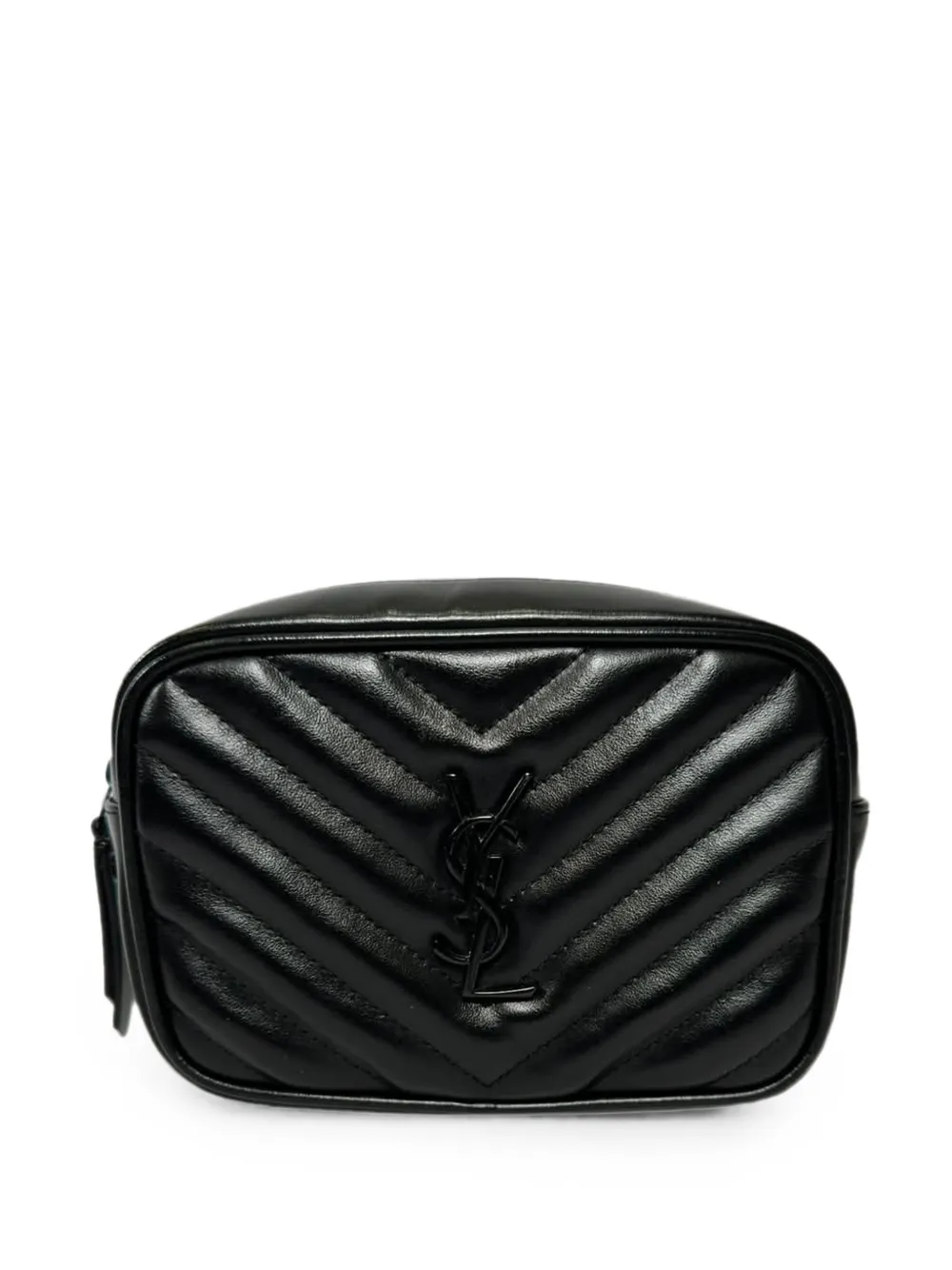 Saint Laurent Pre-Owned Lou quilted belt bag - Schwarz