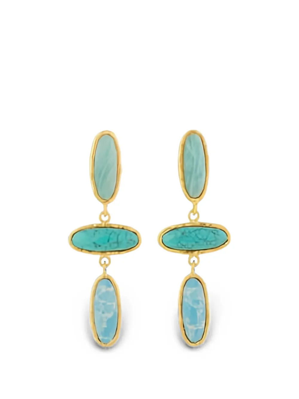 Sylvia Toledano stone-embellished drop earrings - Oro