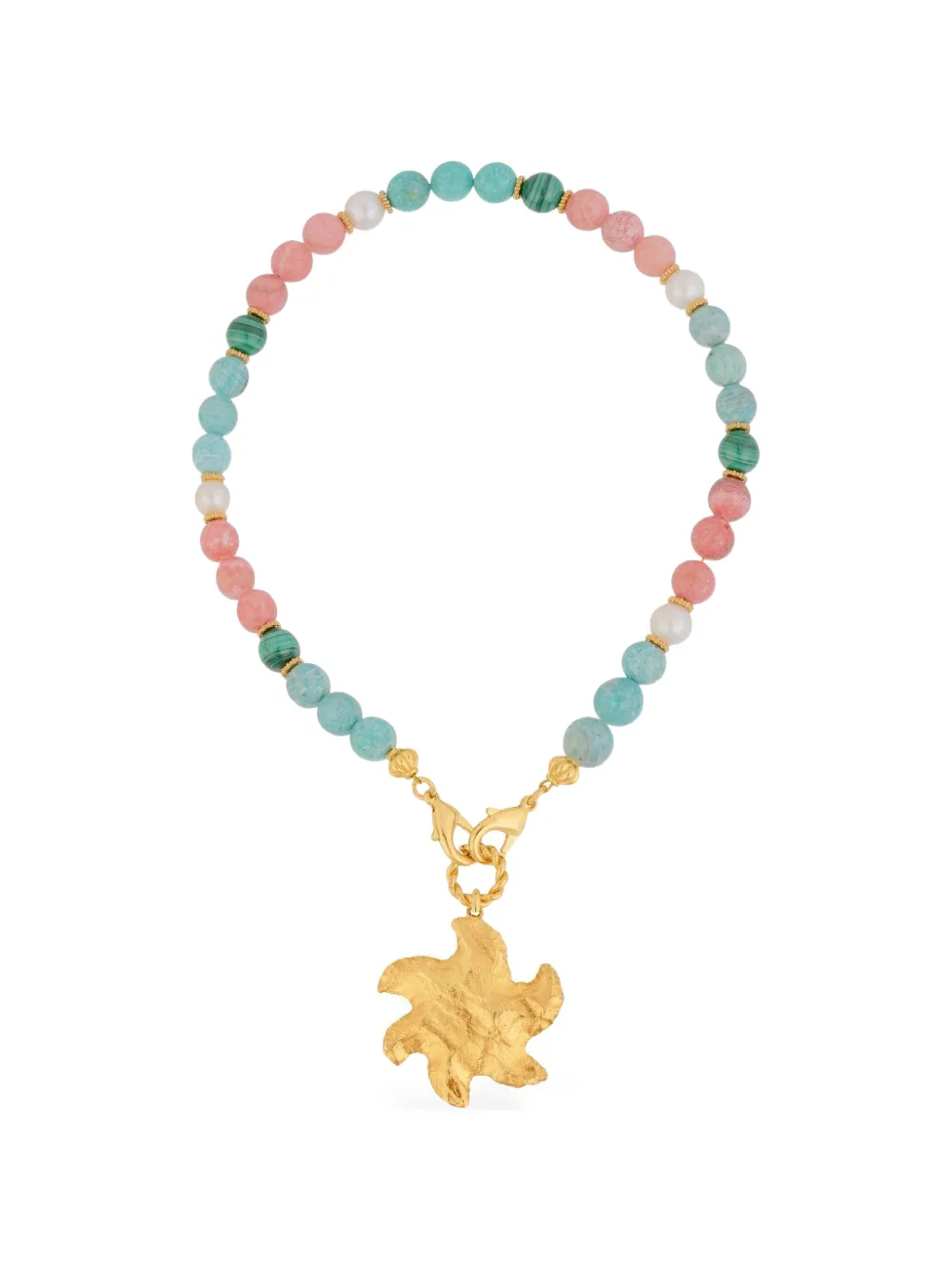 Sylvia Toledano multi-stone star-pendant necklace - Gold