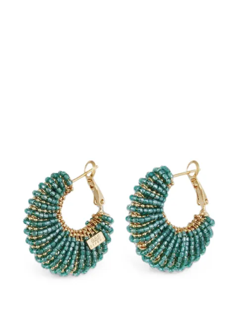 Gas Bijoux Izzia beaded hoop earrings
