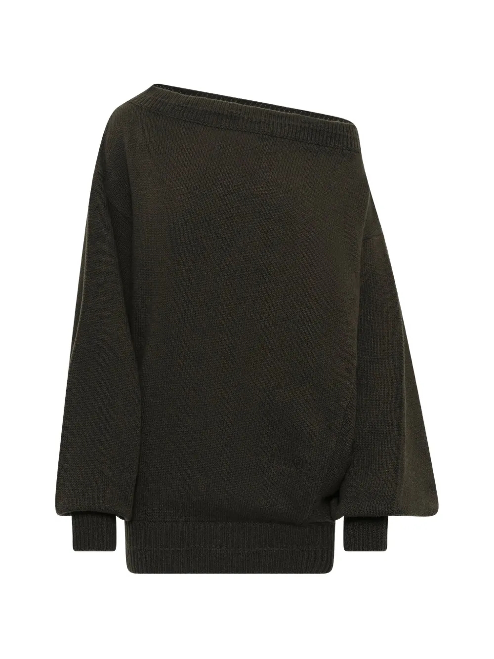MM6 Maison Margiela gauge 5 mini dress in khaki - Verde