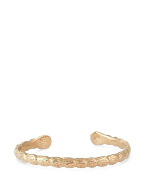 Gas Bijoux Liane hammered shell-shaped bangle bracelet