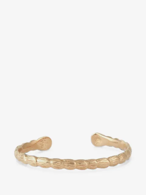 Gas Bijoux Liane hammered shell-shaped bangle bracelet