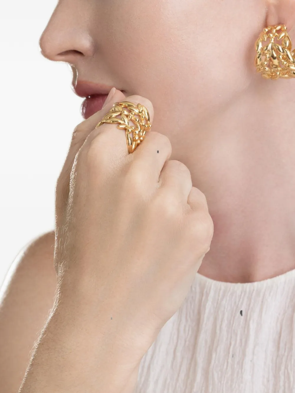 Gas Bijoux Anello Olea traforato - Oro