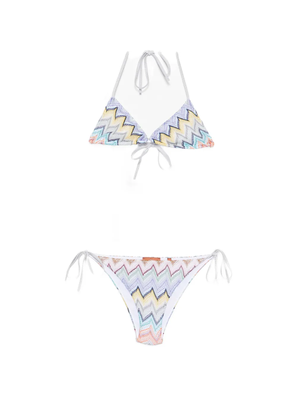 Missoni zigzag-knit triangle bikini - Viola