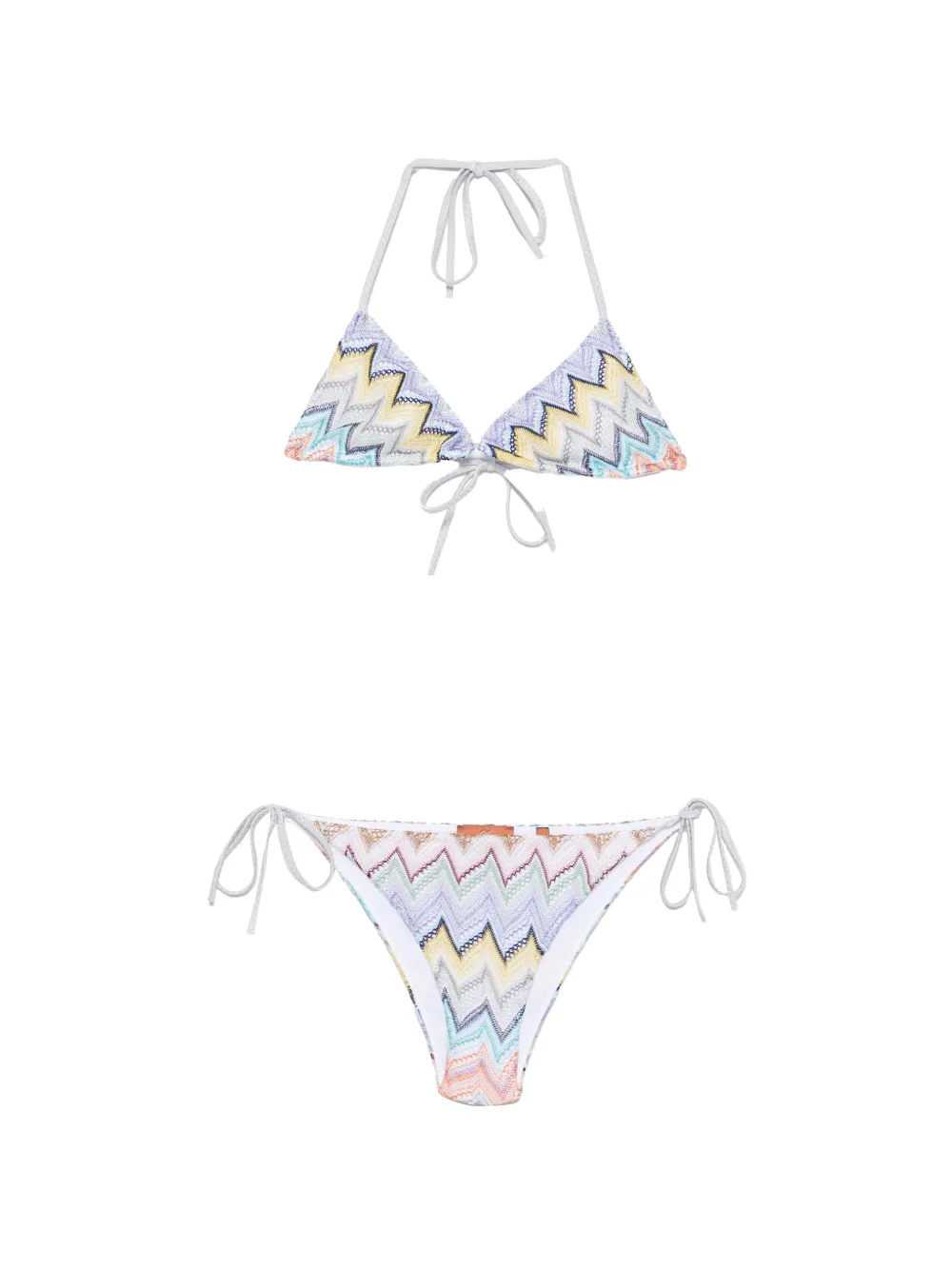Missoni zigzag-knit triangle bikini - Viola