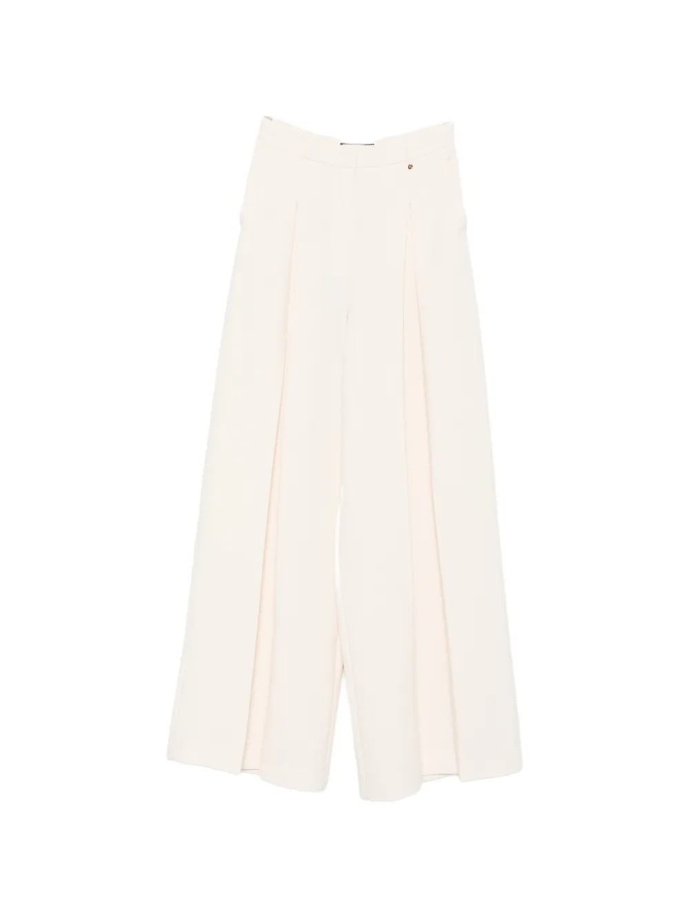 Nissa Pleated Palazzo Pants In Neutrals
