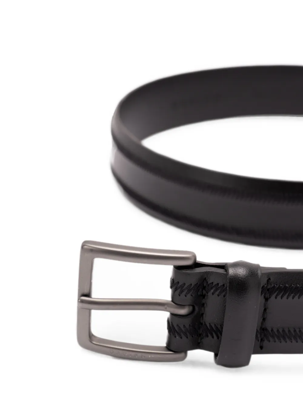 Orciani Monaco leren riem Zwart
