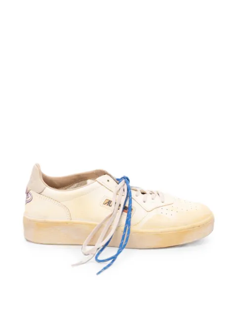 Autry Medalist distressed leather sneakers