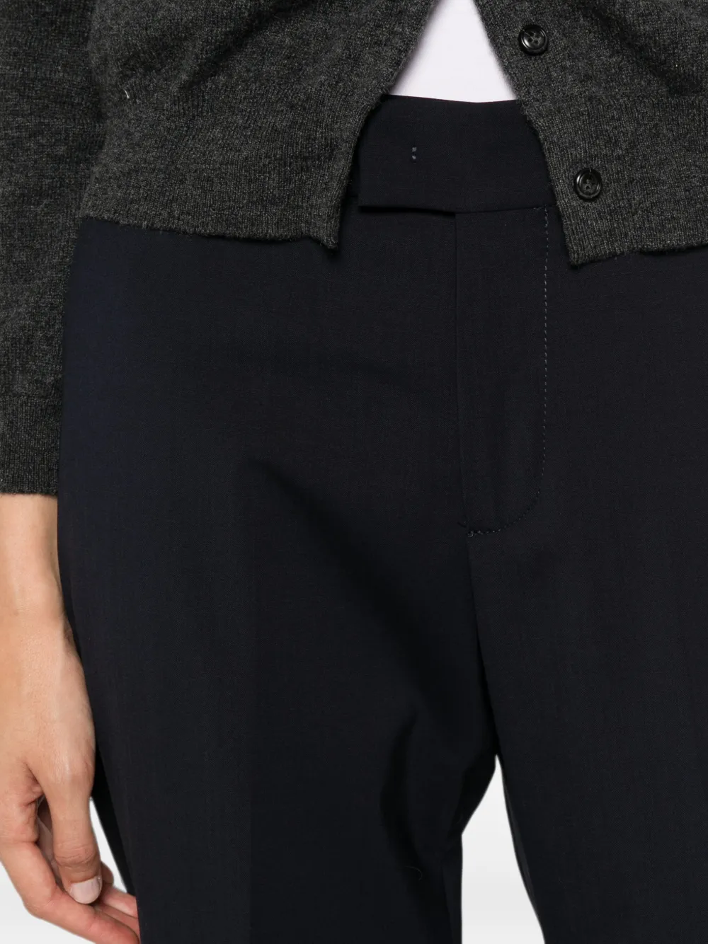 Berwich Cropped broek Blauw