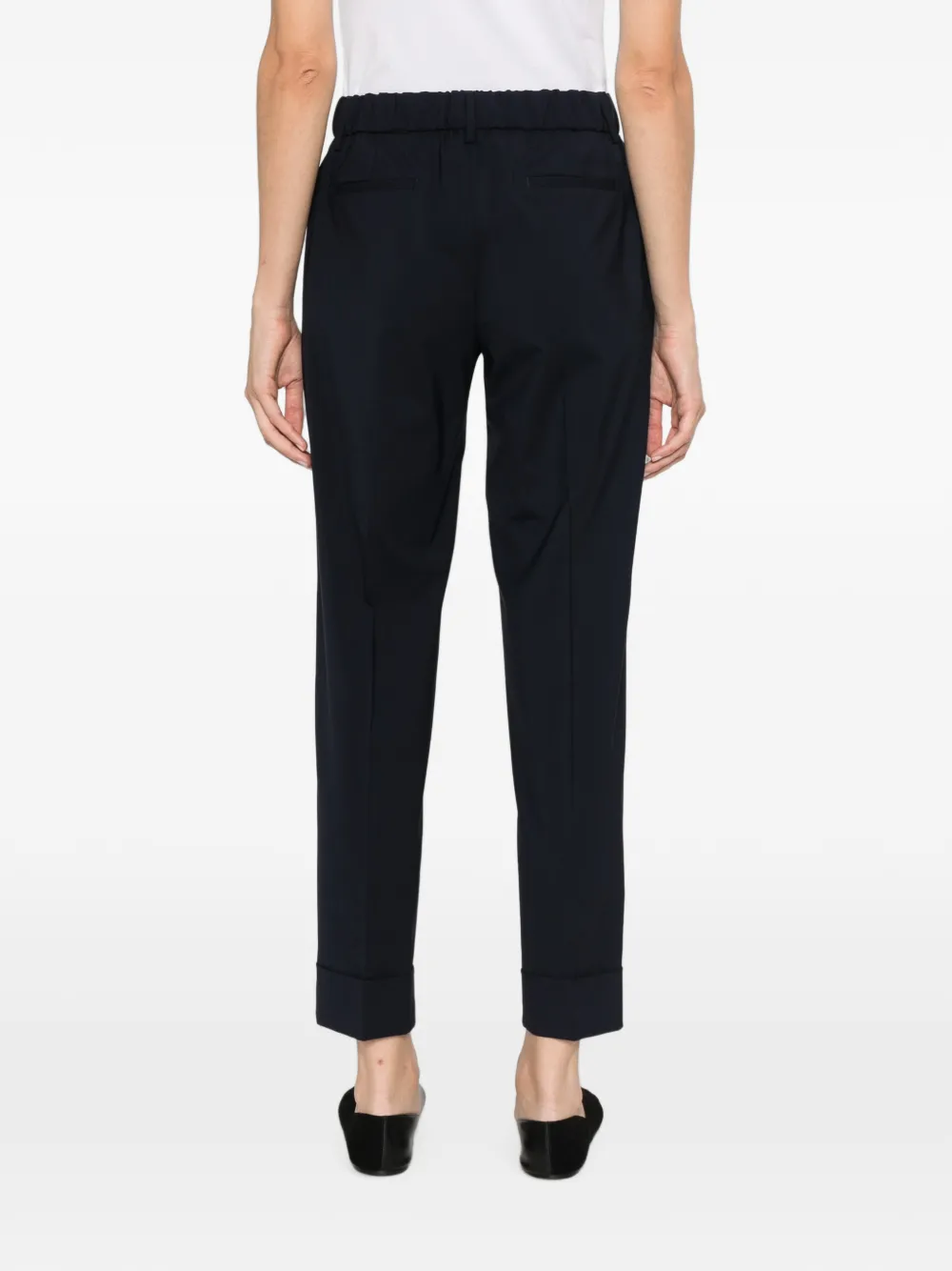 Berwich Cropped broek Blauw