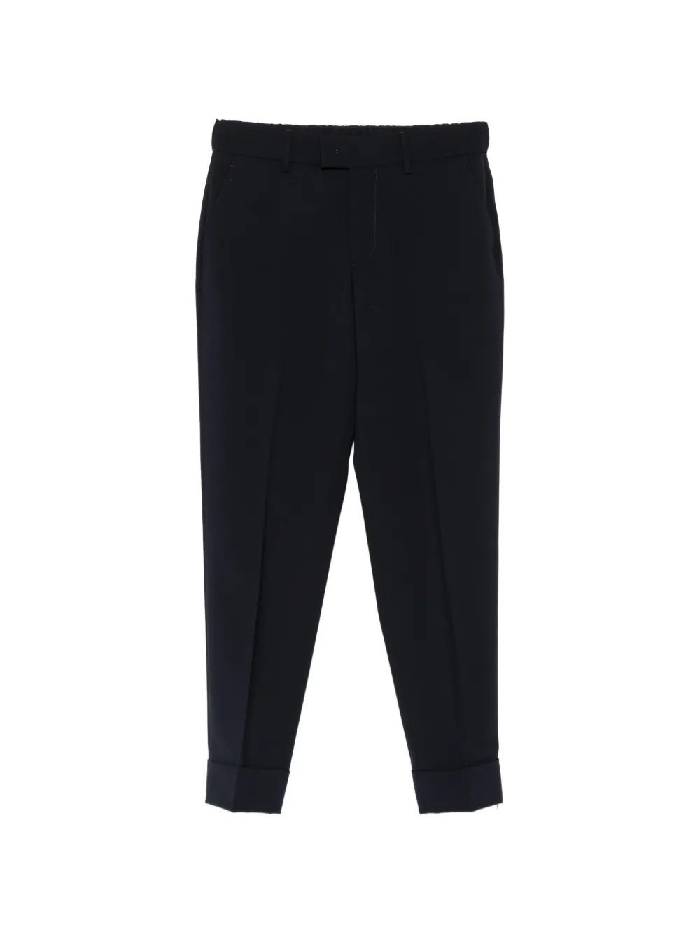 Berwich cropped turn-up trousers