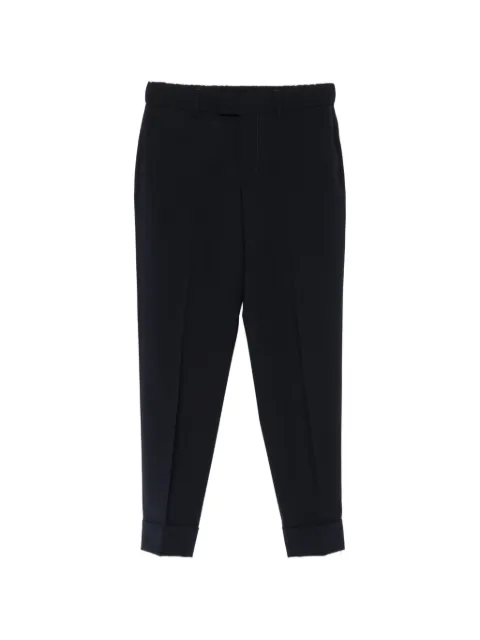 Berwich cropped turn-up trousers