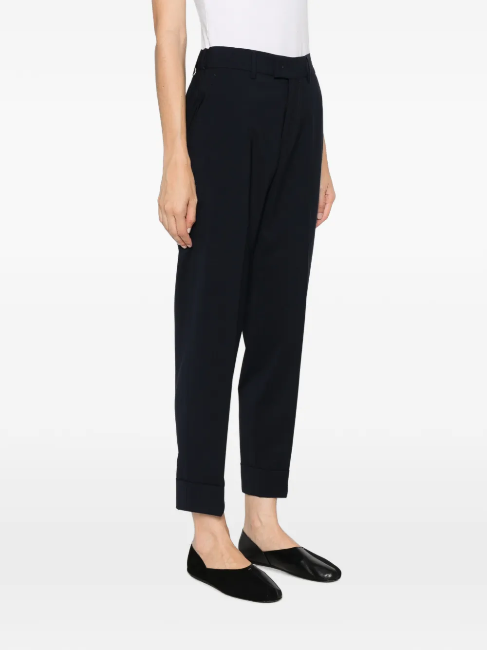Berwich Cropped broek Blauw