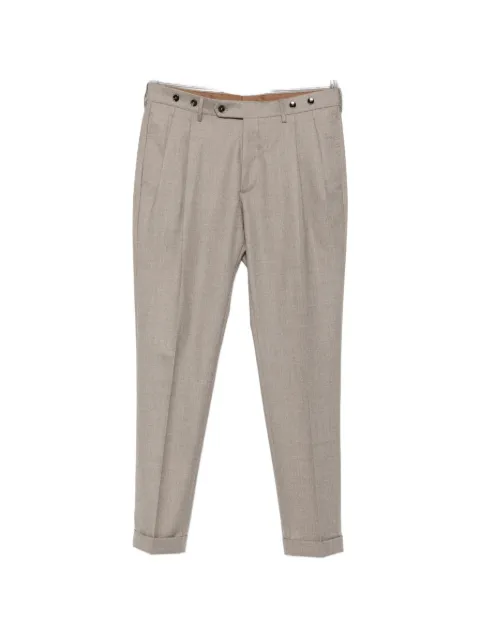 Berwich pleated wool trousers