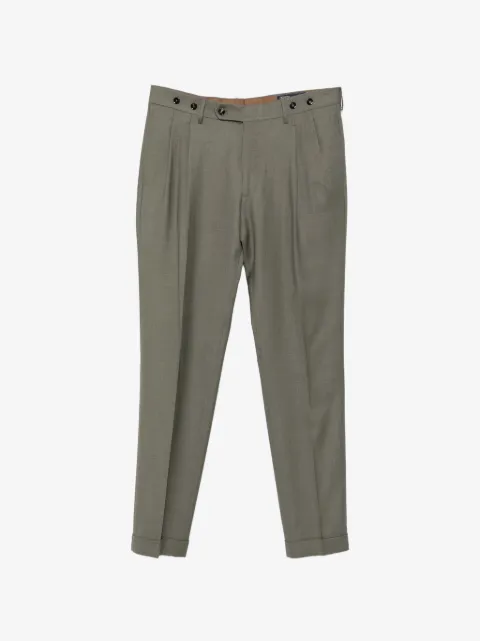 Berwich pantalones de lana con detalle de pliegues
