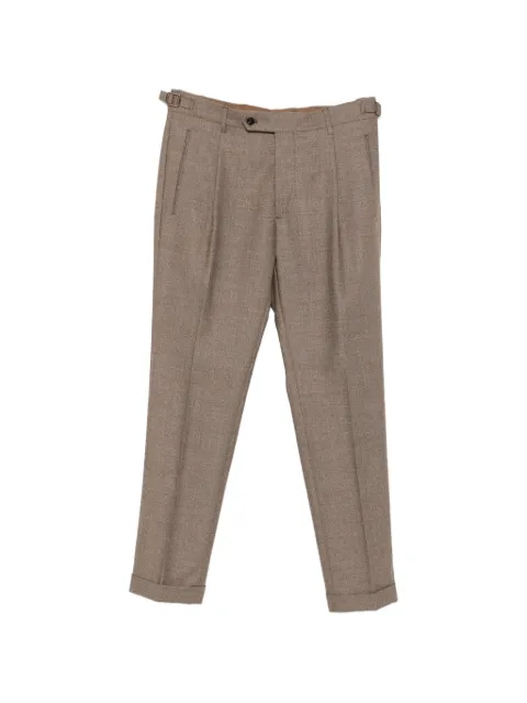 Berwich pleated wool trousers