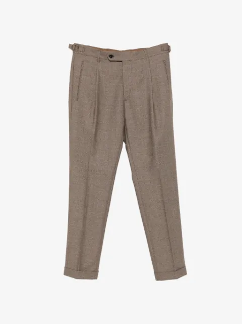 Berwich pleated wool trousers