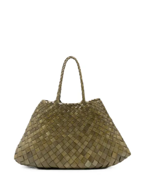 DRAGON DIFFUSION big Santa Croce woven leather tote bag