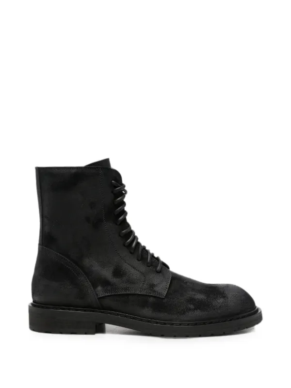 Ann Demeulemeester Lace-up Combat Boots in Black