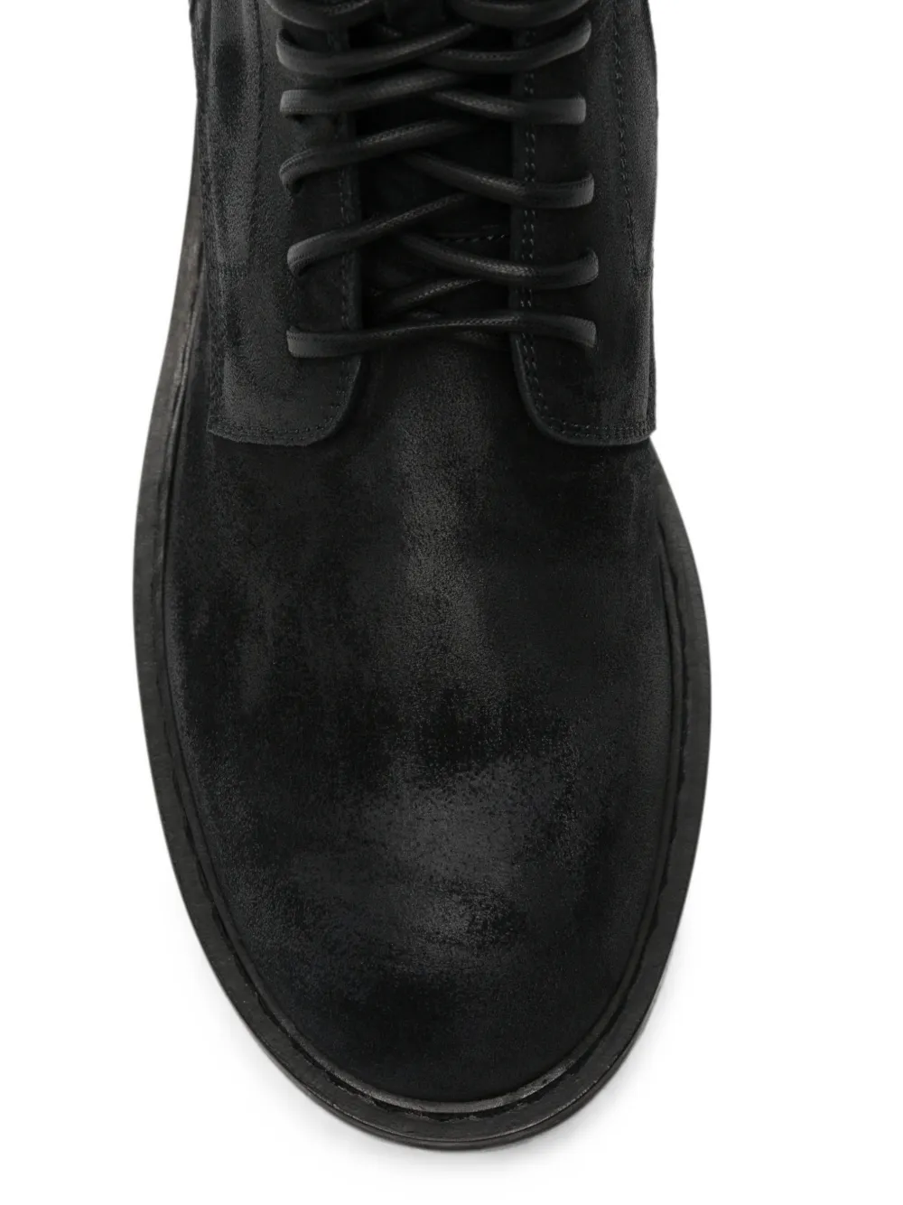 Ann Demeulemeester lace-up combat boots Zwart