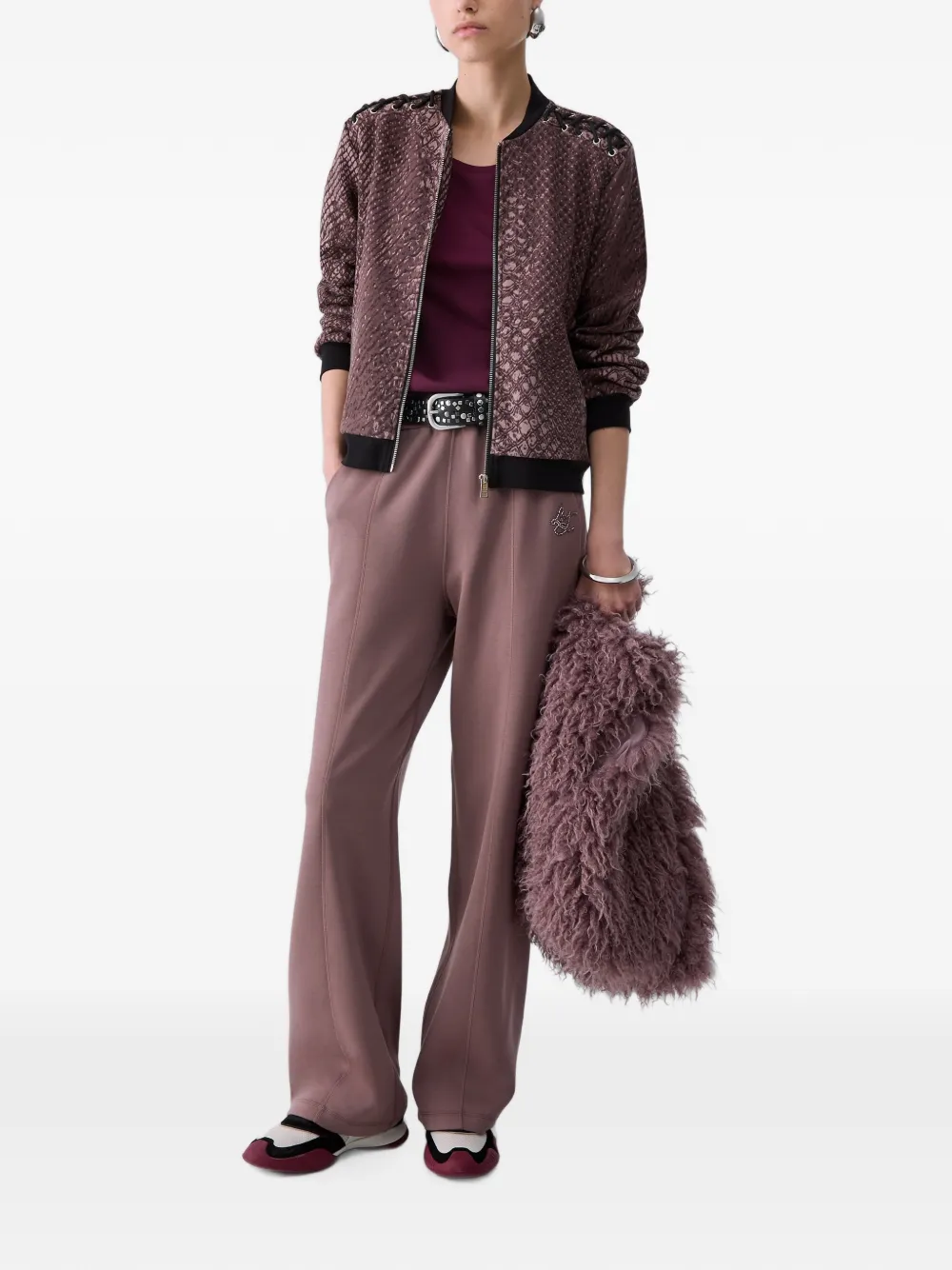 LIU JO Sweater met veters Bruin