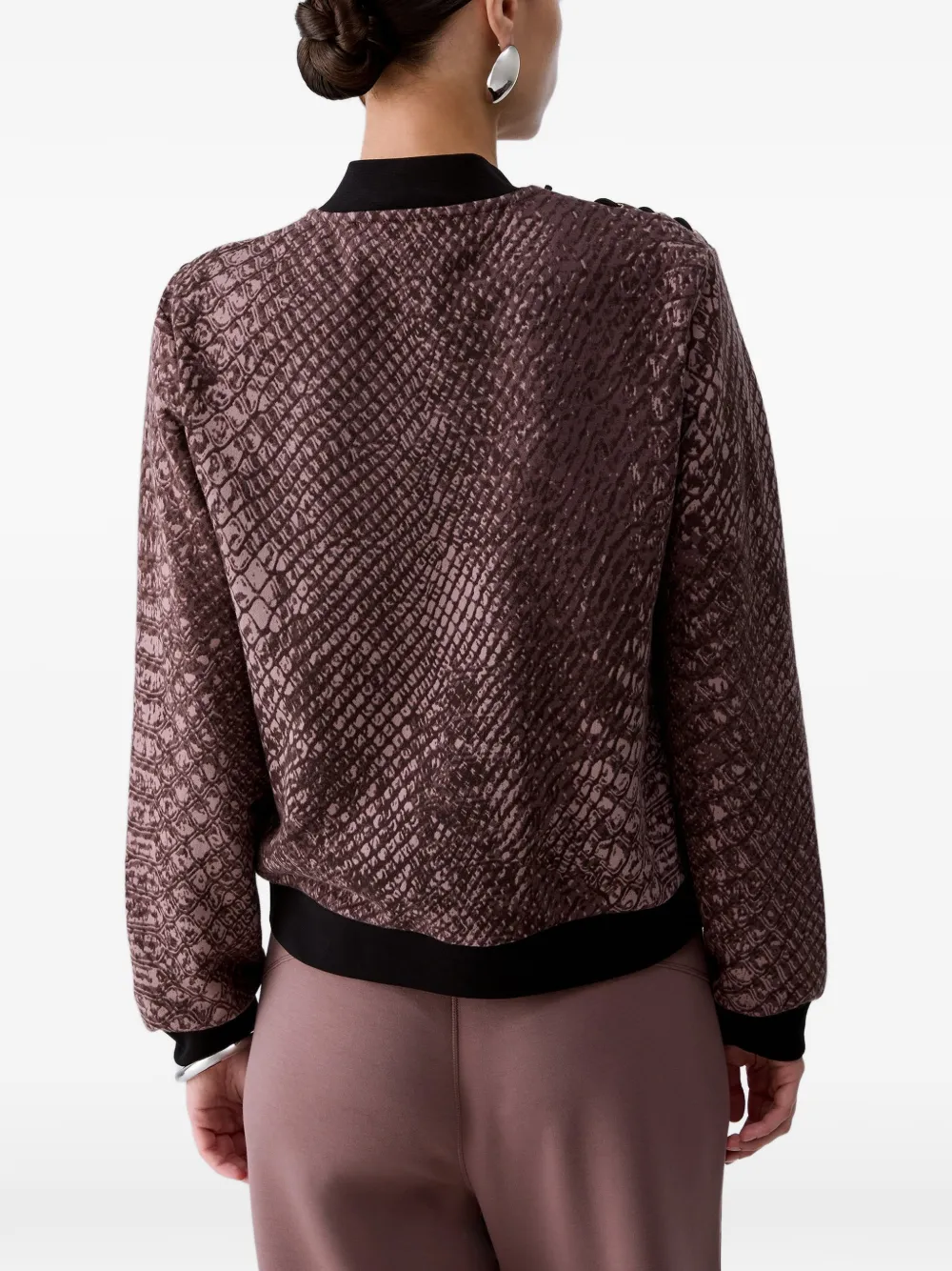 LIU JO Sweater met veters Bruin