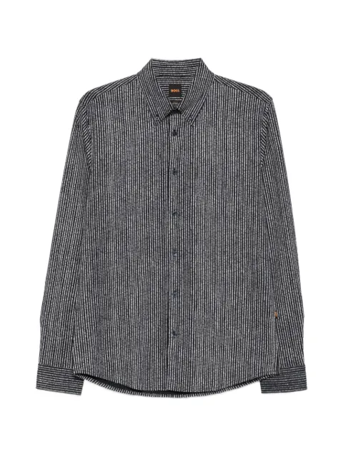 BOSS striped button-down shirt