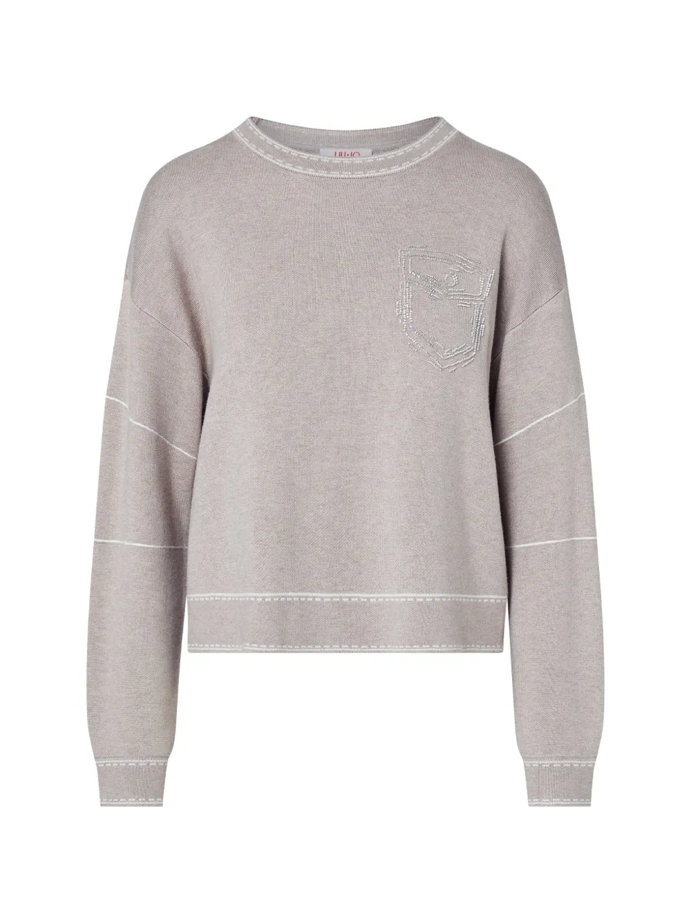LIU JO sweater with stitching - Toni neutri