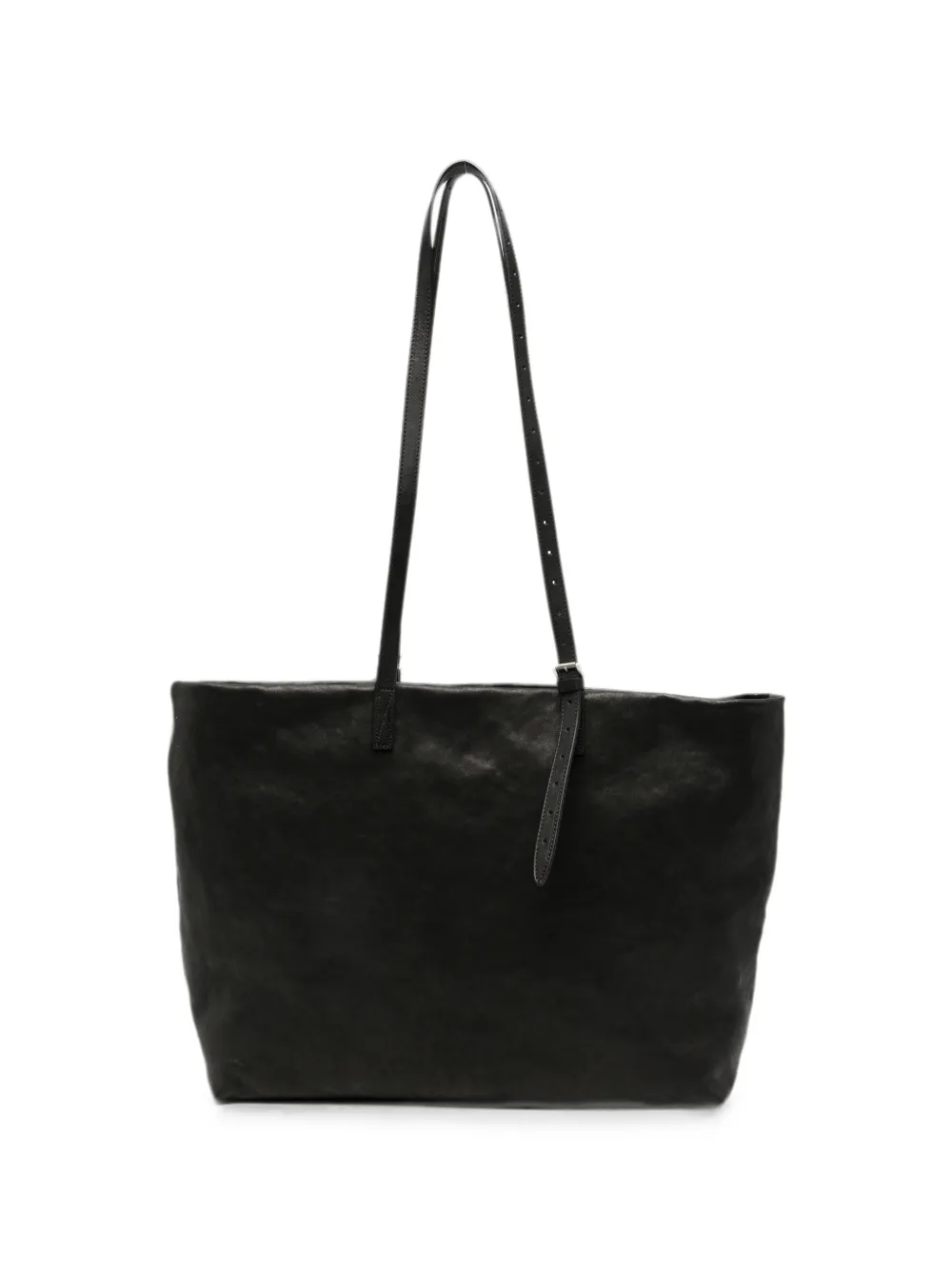 Ann Demeulemeester Distressed Leather Tote Bag In Black