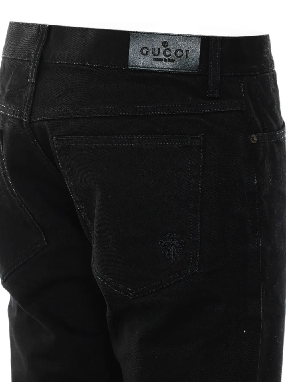 Gucci Jeans met logopatch Zwart