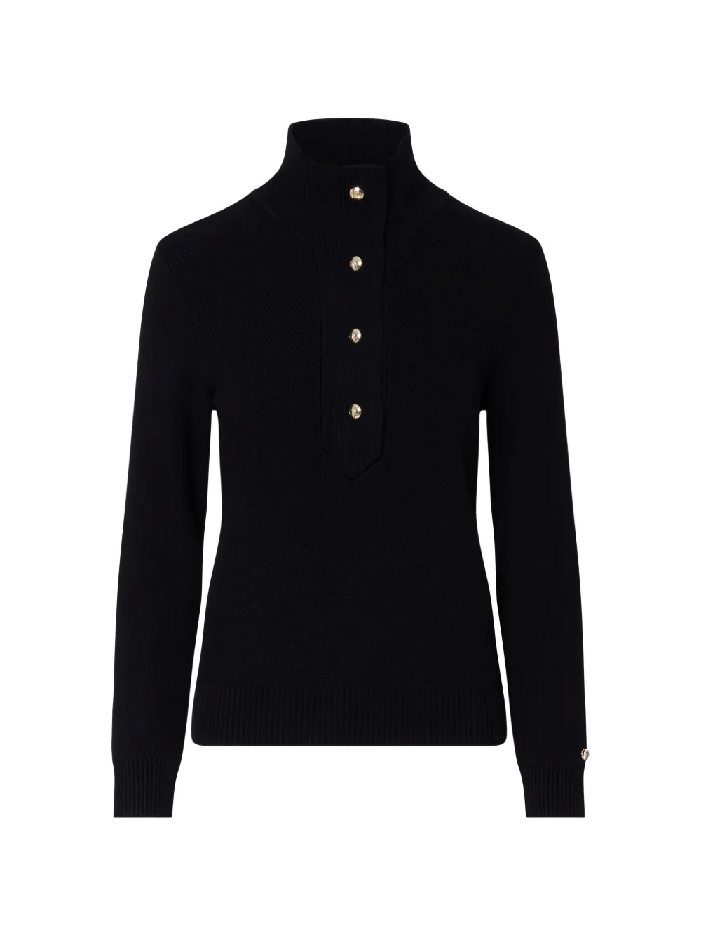 LIU JO buttoned sweater - Nero