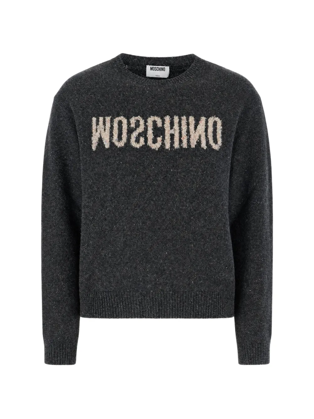 Moschino logo-detail sweater - Grigio