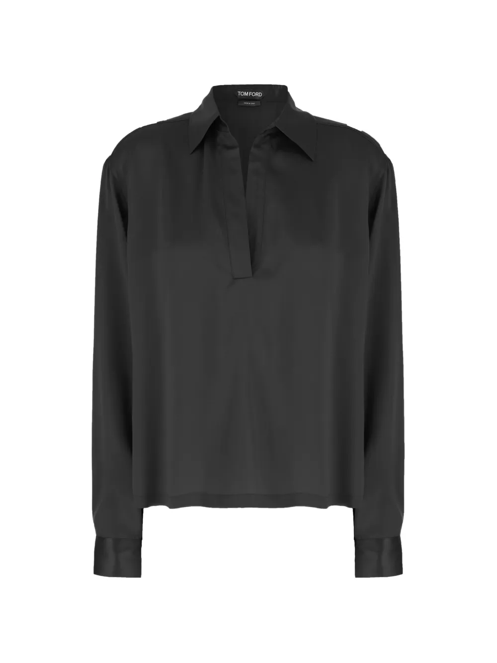 TOM FORD v-neck silk blouse - Black