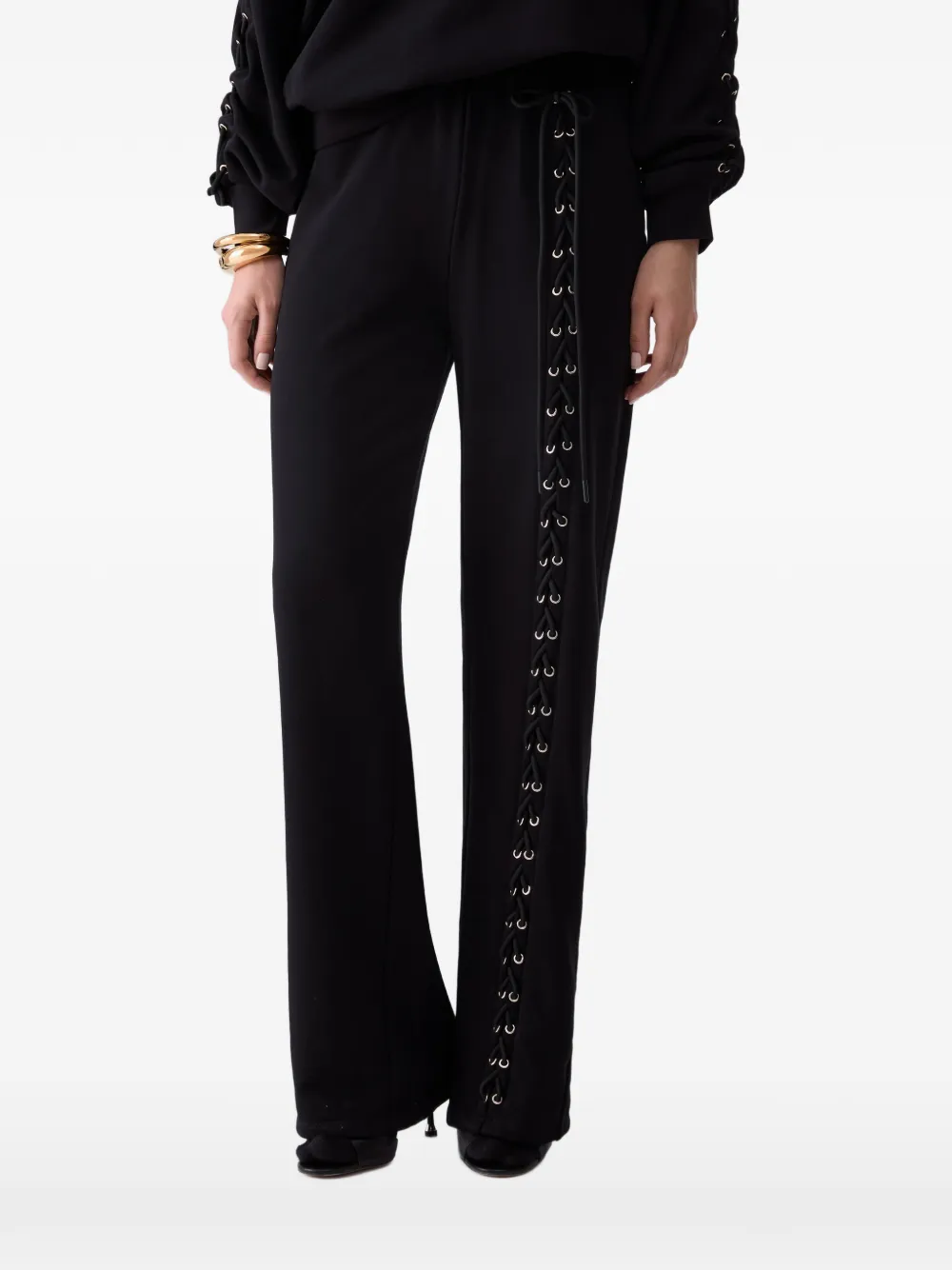 LIU JO sweatpants with laces - Nero