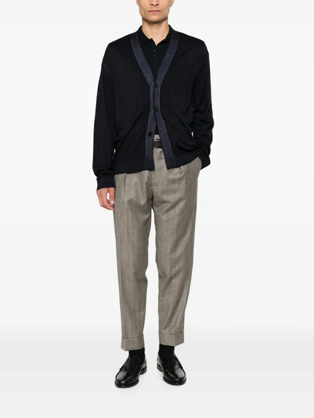 Emporio Armani Button-up vest Blauw
